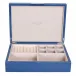 8 x 11 in Blue Shagreen Silver J Large Storage Box