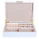8 x 11 in Jewelry White & Gold Large Storage Box