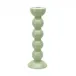 Tall Sage Bobbin Candlestick - 24Cm