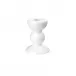 Bobbin White Candlestick Small - 10cm