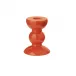 Bobbin Orange Candlestick Small - 10cm