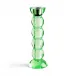 Icy Bobbin Green Candlestick