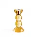 Icy Bobbin Orange Candlestick 14cm