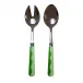 Wave Leaf & Apple Green Salad Servers 2‑Piece Set