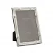 Wide Bamboo Silverplated Picture Frame 8 x 10 in