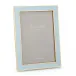 Gold Trim, Powder Blue Enamel Picture Frame