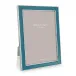 Silver Trim, Teal Enamel Picture Frame