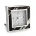 Black Marble Square Alarm Clock