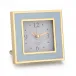 Powder Blue & Gold Square Alarm Clock
