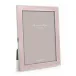 Silver Trim, Light Pink Enamel Picture Frame