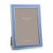 Silver Trim, Periwinkle Blue Enamel Picture Frame