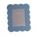 Lacquered Chambray Blue Scallop Photo Frame 5 x 7 in (Limited Edition)