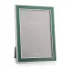 Silver Trim, Fern Enamel Picture Frame 5 x 7 in