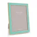 Gold Trim, Pastel Blue Enamel Picture Frame 8 x 10 in