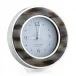Grey Horn & Silver Round Alarm Clock