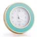 Pastel Blue & Gold Round Alarm Clock