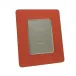 Orange & Silver Enamel Studio Photo Frame 5 x 7 in