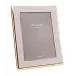 Gold & Pale Pink Wide Curved Enamel Picture Frame 4 x 6 in