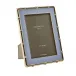 Bamboo Pale Denim & Gold Enamel Photo Frame 5 x 7 in