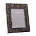 Wide Pheasant Feather & Silver Frame 8 x 10 in