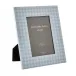 Gingham Blue Lacquer Photo Frame 5 x 7 in