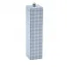 Gingham Blue Square Pillar Salt or Pepper Mill