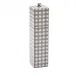 Gingham Cappuccino Square Pillar Salt or Pepper Mill