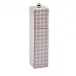Gingham Pink Square Pillar Salt or Pepper Mill