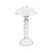 Bobbin White Lacquer Rechargeable LED Lamp 30cm