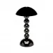 Bobbin Black Lacquer Rechargeable LED Lamp 30cm