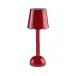 Scallop Burgundy Rechargeable LED Lamp 28cm