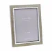 Marquetry Grey Wood Veneer & Mother of Pearl Picture Frame 8 x 10 in