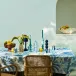 Palm Beach Blue Linen Tablecloth
