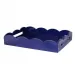 17 x 13 in Medium Scalloped Tray Navy