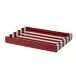 Striped Burgundy Tray Small