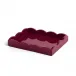 Lacquered Scalloped Cherry Tray Small