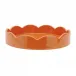 Orange Small Round Scallop Tray