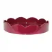Cherry Red Small Round Scallop Tray