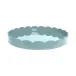 16 x 16 in Medium Square Scalloped Tray Eau De Nil