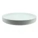 White Straight Sided Round Large Lacquered Tray