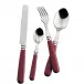 Anglais Burgundy Stainless Butter Spreader