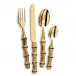 Bamboo Goldplated Serving Fork