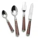 Elena Ecaille Tortoiseshell Silverplated Flatware