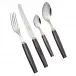 Geneve Ebony Stainless Salad Fork