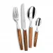 Geneve Olivewood Stainless Flatware