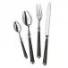 Lignes Black Silverplated Cake Fork