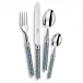Louxor Silver/Blue Silverplated Cake Fork