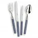 Maya Dark Blue Silverplated Serving Fork