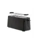 Plisse Long Double Compartment Toaster Black