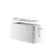 Plisse Long Double Compartment Toaster White